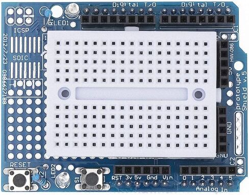 RedTagCanada UNO R3 Proto Shield Prototype Expansion Board with SYB-170 Mini Breadboard Based for Arduino UNO R3 ProtoShield (2 Pieces, Expansion Board with SYB-170 Mini) in Saudi Arabia