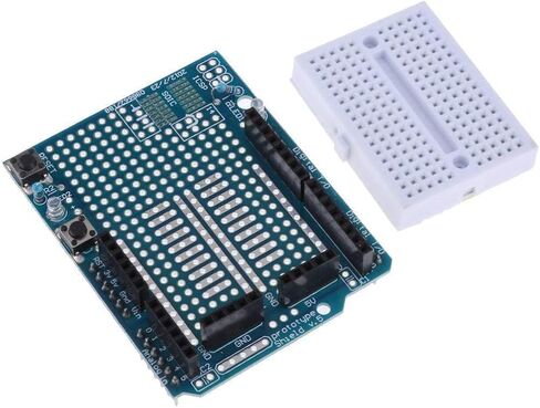 RedTagCanada UNO R3 Proto Shield Prototype Expansion Board with SYB-170 Mini Breadboard Based for Arduino UNO R3 ProtoShield (2 Pieces, Expansion Board with SYB-170 Mini) in Saudi Arabia