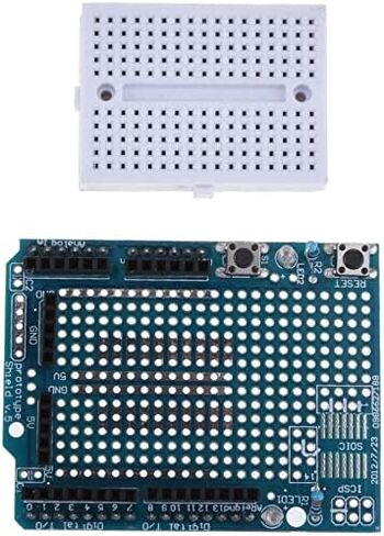 RedTagCanada UNO R3 Proto Shield Prototype Expansion Board with SYB-170 Mini Breadboard Based for Arduino UNO R3 ProtoShield (2 Pieces, Expansion Board with SYB-170 Mini) in Saudi Arabia