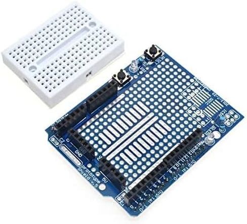 RedTagCanada UNO R3 Proto Shield Prototype Expansion Board with SYB-170 Mini Breadboard Based for Arduino UNO R3 ProtoShield (2 Pieces, Expansion Board with SYB-170 Mini) in Saudi Arabia