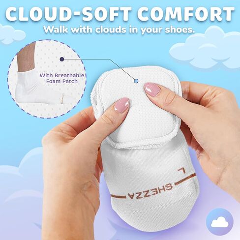 جورب ربع للجنسين مبطن بالفوم من SHEZZA in Kuwait