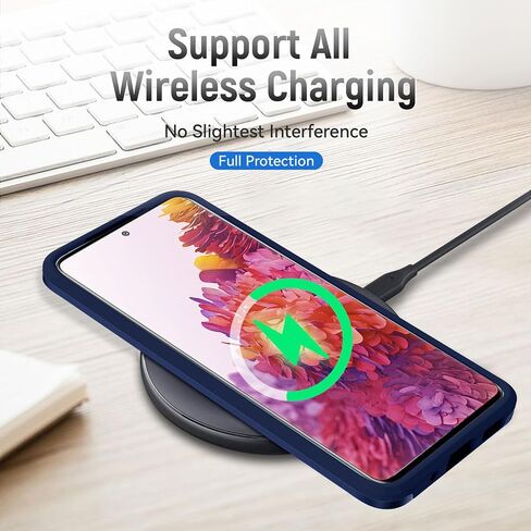 حافظة لهاتف Galaxy S20 FE 5G مع حماية الشاشة: حافظة هاتف خلوي واقية شديدة التحمل مقاومة للصدمات والخدش لهاتف Samsung Galaxy S20 FE 5G-أسود in Kuwait