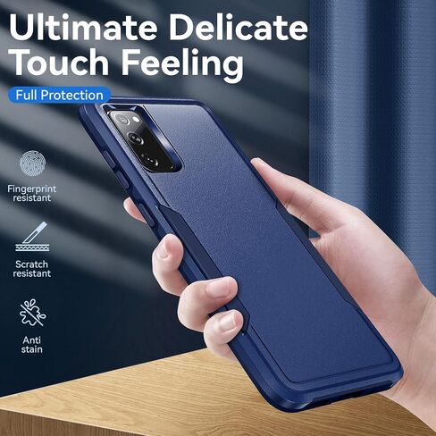 حافظة لهاتف Galaxy S20 FE 5G مع حماية الشاشة: حافظة هاتف خلوي واقية شديدة التحمل مقاومة للصدمات والخدش لهاتف Samsung Galaxy S20 FE 5G-أسود in Kuwait