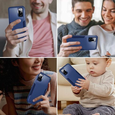 حافظة لهاتف Galaxy S20 FE 5G مع حماية الشاشة: حافظة هاتف خلوي واقية شديدة التحمل مقاومة للصدمات والخدش لهاتف Samsung Galaxy S20 FE 5G-أسود in Kuwait