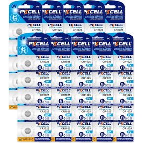 بطارية ليثيوم PKCELL CR1025 3 فولت CR 1025 (5 عدد (عبوة من 1))