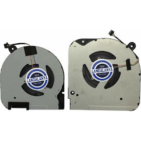 استبدال جديد وحدة المعالجة المركزية + مروحة تبريد GPU لـ DELL G7 17 7700 وحدة المعالجة المركزية للكمبيوتر المحمول EG50061S1-C050-S9A 0WMJ4N DC12V 0.50A (EG50061S1-C040-S9A 0KFDJ9 DC12V 0.52A لاحظ أن وحدة معالجة الرسومات عبارة عن واجهة ذات 4 أسلاك) in Kuwait