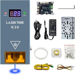 Laser Tree Laser Cutter Module, 60000mW(60W+) Output Power Laser Module, Switchable Diode Laser Module for Laser Engraver, Designed for Powerful Cutting, Higher Accuracy Laser Module with Air Assist