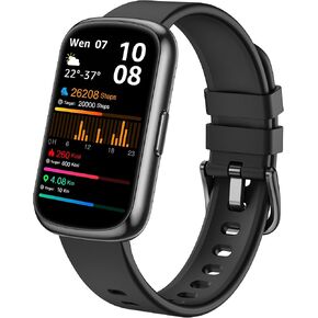 Health Fitness Tracker, Smart Watches for Women Men with 24/7 Heart Rate Blood Oxygen Monitor, Sleep Tracker, Calories & Pedometer, IP68 Waterproof Activity Trackers & Fitness Watch for Android&iPhone