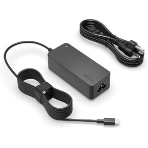 65W AC Charger Fit for Dell Inspiron 14 7445 2-in-1 Latitude 7350 Detachable T07H001 P186G002 Laptop Power Supply Adapter Cord
