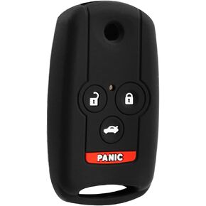 USARemote Keyless Entry Remote Key Fob Cover Silicone Rubber Skin 4-Button Flip Replacement for Acura TL TSX MDX RDX ZDX (MLBHLIK-1T, OUCG8D-439H-A, N5F0602A1A)