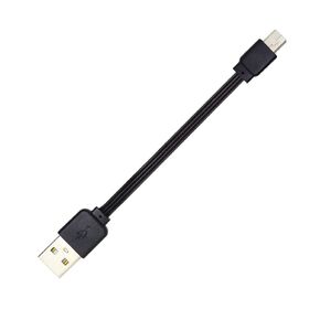 xiwai USB 2.0 Male to USB-C Type-C Up Down Angled 90 Degree Data Flat Slim FPC Cable for FPV & Disk & Phone 13cm