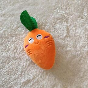 Orange Pet Supplies Dog Toy, Cute Carrot with Soft Squeaker, Carrot Shape Pet Plush Toy with Sound, Bite-Resistant Soft Comfortable Dog Toy Dog,Squeak Toys