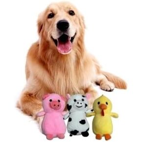 Hide and Seek Farm Animals in a Barn, Barnyard Animals That Squeak (3 Pack Animals (Pig, Cow, Chicken))