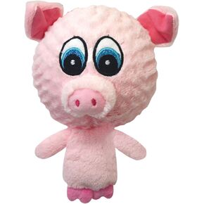 Multipet 43236-1 Knobby Noggins Pig Dog Toy