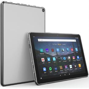 Puxicu Case for Fire HD 10 and Fire HD 10 Plus Tablet (13th/11th Generation, 2023/2021 Release) 10.1", Slim Design Flexible Matte TPU Protective Cover, Transparent