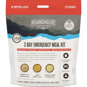 بواسطة Chuck Norris Roundhouse Provisions 3 Day، 26 حصة، مجموعة وجبات الطوارئ، Grab-and-Go، مسبقة الصنع، الإعداد للكوارث، المشي لمسافات طويلة، البقاء على قيد الحياة، المغامرة، طعام التخييم، مدة صلاحية 25 عامًا.