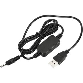 YOKIVE DC 5V to DC 12V USB Step Up Voltage Converter, Power Cable with DC Jack 3.5mm x 1.35mm,Great for Routers,Camera, Car Driving Recorder (Black, 9W 2A)
