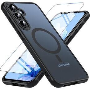 BESINPO Magnetic Case for Gabb Phone 4 Pro,Military Grade Shockproof with Tempered Glass Screen Protector Translucent Matte Protective Case Cover for Boys Girls-Clear