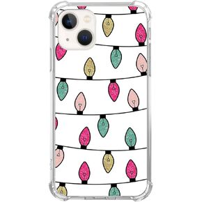 Christmas Lights Case Compatible with iPhone 13, Christmas Holiday Case for iPhone 13, Cool Cute TPU Bumper Phone Case Cover