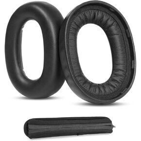 Earpads+Headband Compatible with Jabra Elite 85H Wireless Headsets Ear Pads Replacement with Softer Protein Leather and Memory Foam