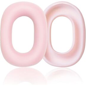Replacement Soft Silicone Earpads Internal Ear Pads Cushions Protectors Covers Accessories Compatible with Apple AirPods Max Headphones (Pink)