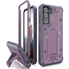 ArmadilloTek Vanguard Compatible with Samsung Galaxy S21 Plus Case, Military Grade Full-Body Rugged with Built-in Kickstand [Screenless Version] (Purple)