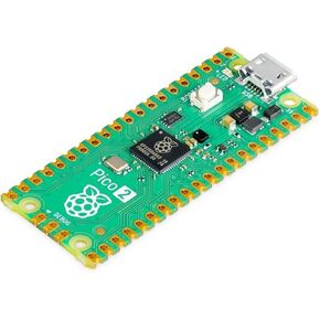 Microcontroller Board Rasp Pi Pico 2, Based on Official RP2350 Chip, Dual-Core ARM Cortex-M33 and Dual-Core Hazard3 RISC-V Processor 150 MHz, 520KB SRAM, 4MB Flash,Support C/C++, MicroPython