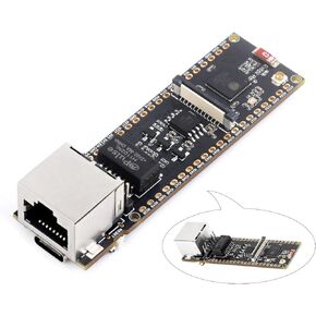 ESP32-S3 Ethernet Development Board, 10/100Mbps RJ45 Ethernet Port, 240MHz Dual Core Processor, Onboard Type-C Port & TF Card Slot, Support W-i-F-i & BLE & Ethernet Communication (ETH Board Only)
