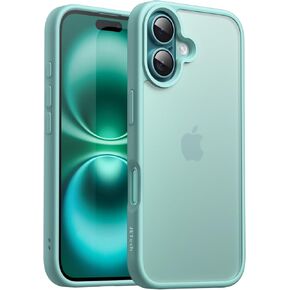 JETech Matte Case for iPhone 16 Plus 6.7-Inch, Shockproof Military Grade Drop Protection, Frosted Translucent Back Phone Cover, Anti-Fingerprint (Black)