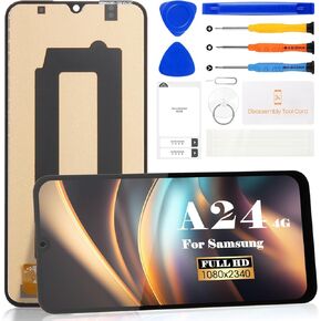 Incell LCD Screen for Samsung Galaxy A24 4g LCD A245 Display for SM-A245F,SM-A245M,SM-A245N LCD Display Touch Screen Digitizer Assembly Repair Parts with Tools (No Frame,Black)