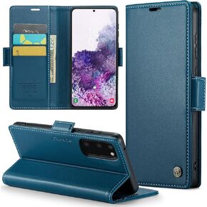 Samsung Galaxy S20 5G Wallet Case with [RFID Blocking] Card Holder Magnetic Kickstand,Leather Flip Protective Case Wallet for Samsung Galaxy S20 5G 6.2 Inch -Purple