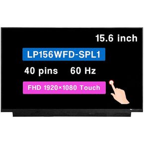 15.6" LCD Screen Replacement LP156WFD(SP)(L1) LP156WFD-SPL1 Display Panel On Cell Touch 40pin FHD 1920x1080