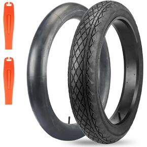 2 Pack Fat Bike Tires 26 X 4.O Snow Bicycle Tires with Two Packs 26 x 4.0 Bike Inner Tubes Folding Replace Tyres for 26 Inch Cycles