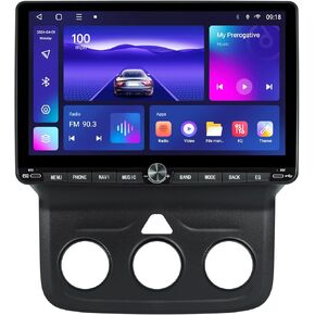 ستيريو سيارة بشاشة لمس 10 بوصة لسيارة دودج رام 1500 2500 3500 2013-2018 (التحكم اليدوي في المناخ) ترقية مجموعة استبدال الراديو مع CarPlay اللاسلكي Android Auto DSP GPS Navigation (4GB+64GB) in Kuwait