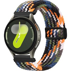 Meliya Elastic Bands Compatible with Samsung Galaxy Watch 7 Band 40mm 44mm, Galaxy Watch FE Bands 40mm, 20mm Soft Woven Nylon Sport Replacement Strap for Galaxy Watch 7 Band Women Men