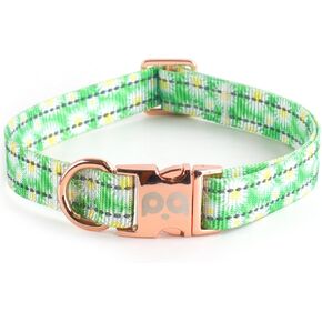 QQPETS Reflective Dog Collar with Metal Buckle Adjustable Nylon Collars Gift for Small Medium Large Boys Girls Dogs in Kuwait