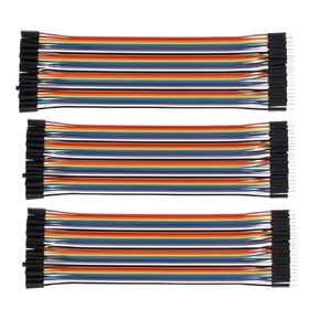 120pcs Breadboard Jumper Wires 20cm 40pin Male to Male Multicolored Connection Wire Ribbon Cables