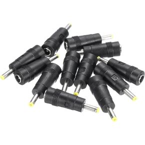 uxcell DC Power Connector Adapter, 12 Pack 5.5x2.1mm Female Jack to 4.0x1.7mm Male Plug Universal Barrel Connector for Laptop Router