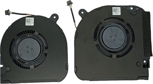 استبدال جديد وحدة المعالجة المركزية + مروحة تبريد GPU لـ DELL G7 17 7700 وحدة المعالجة المركزية للكمبيوتر المحمول EG50061S1-C050-S9A 0WMJ4N DC12V 0.50A (EG50061S1-C040-S9A 0KFDJ9 DC12V 0.52A لاحظ أن وحدة معالجة الرسومات عبارة عن واجهة ذات 4 أسلاك) in Kuwait