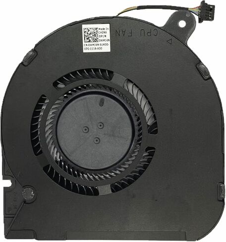 استبدال جديد وحدة المعالجة المركزية + مروحة تبريد GPU لـ DELL G7 17 7700 وحدة المعالجة المركزية للكمبيوتر المحمول EG50061S1-C050-S9A 0WMJ4N DC12V 0.50A (EG50061S1-C040-S9A 0KFDJ9 DC12V 0.52A لاحظ أن وحدة معالجة الرسومات عبارة عن واجهة ذات 4 أسلاك) in Kuwait