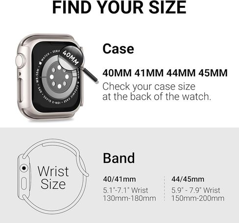 3 في 1 متوافقة مع سوار ساعة أبل 40 ملم 41 ملم 44 ملم 45 ملم مع حافظة وواقي شاشة، حزام رياضي بحلقة نايلون قابلة للتمدد وغطاء مع زجاج مقسى لسلسلة iWatch SE SE2 9 8 7 6 5 4 للرجال والنساء in Kuwait