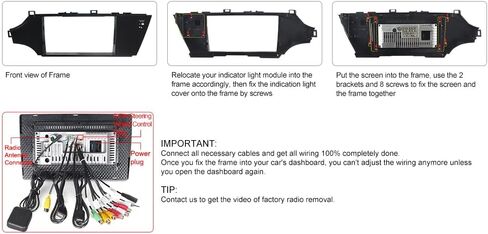 ASURE 9 بوصة Android Car Stereo Radio ترقية لتويوتا أفالون 2013-2018، 4Core 2G+32G Car Dash 1280x800 شاشة تعمل باللمس GPS رئيس وحدة الملاحة، مشغل فيديو الوسائط المتعددة مع Carplay اللاسلكي، Android Auto in Kuwait