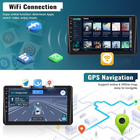 UNITOPSCI 2G+64G Android 13 Car Radio for Mazda 3 Axela 2014-2019 Wireless Apple CarPlay Android Auto GPS Navigation Bluetooth 9 Inch Touch Screen Mirror Link WiFi/FM/RDS/USB/SWC + Backup Camera Mic in Saudi Arabia