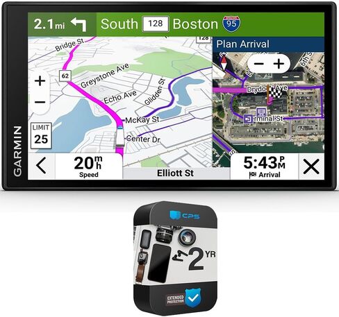 Garmin 010-02923-00 dezl OTR620 6 inch GPS Truck Navigator, Custom Truck Routing, Satellite Imagery | Official USA Partner Model | Bundle with 2 YR CPS Enhanced Protection Pack in Saudi Arabia