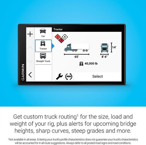 Garmin 010-02923-00 dezl OTR620 6 inch GPS Truck Navigator, Custom Truck Routing, Satellite Imagery | Official USA Partner Model | Bundle with 2 YR CPS Enhanced Protection Pack in Saudi Arabia