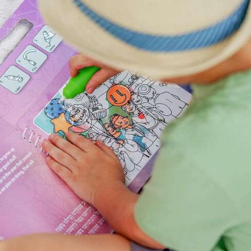 Magic Water Reveal Coloring Pad for Kids and Toddlers Ages 3+, Noah's Ark, Mess-Free Coloring Fun with Reusable Pages, Drawing, Traveling Toys (Orange) in Saudi Arabia