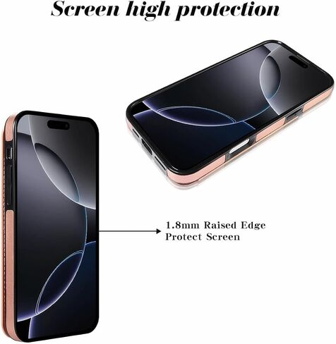 for iPhone 16 Pro Max Bling Wallet Case for Women with Credit Card Holders,PU Leather Flip Glitter Rhinestone Phone Case,Sparkle Luxury Fashion Shockproof Protective Cover in Saudi Arabia