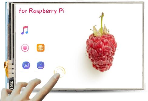 شاشة لمس ملونة Yoidesu مقاس 3.5 بوصة لشاشة HDMI LCD IPS بدقة 480x320 لجميع إصدارات اللوحات الأم، مريحة وسهلة الاستخدام in Saudi Arabia