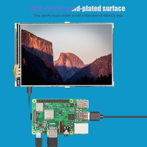 شاشة لمس ملونة Yoidesu مقاس 3.5 بوصة لشاشة HDMI LCD IPS بدقة 480x320 لجميع إصدارات اللوحات الأم، مريحة وسهلة الاستخدام in Saudi Arabia