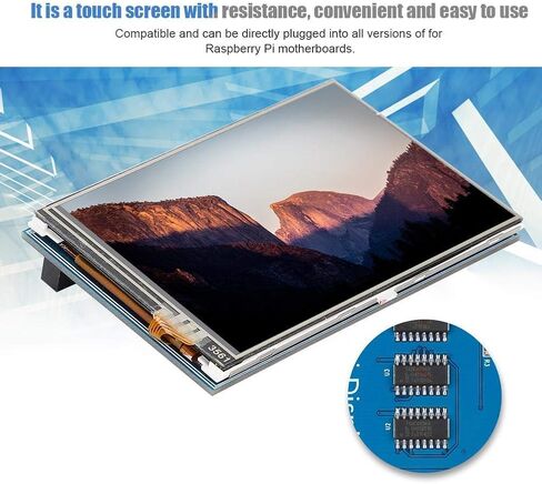 شاشة لمس ملونة Yoidesu مقاس 3.5 بوصة لشاشة HDMI LCD IPS بدقة 480x320 لجميع إصدارات اللوحات الأم، مريحة وسهلة الاستخدام in Saudi Arabia